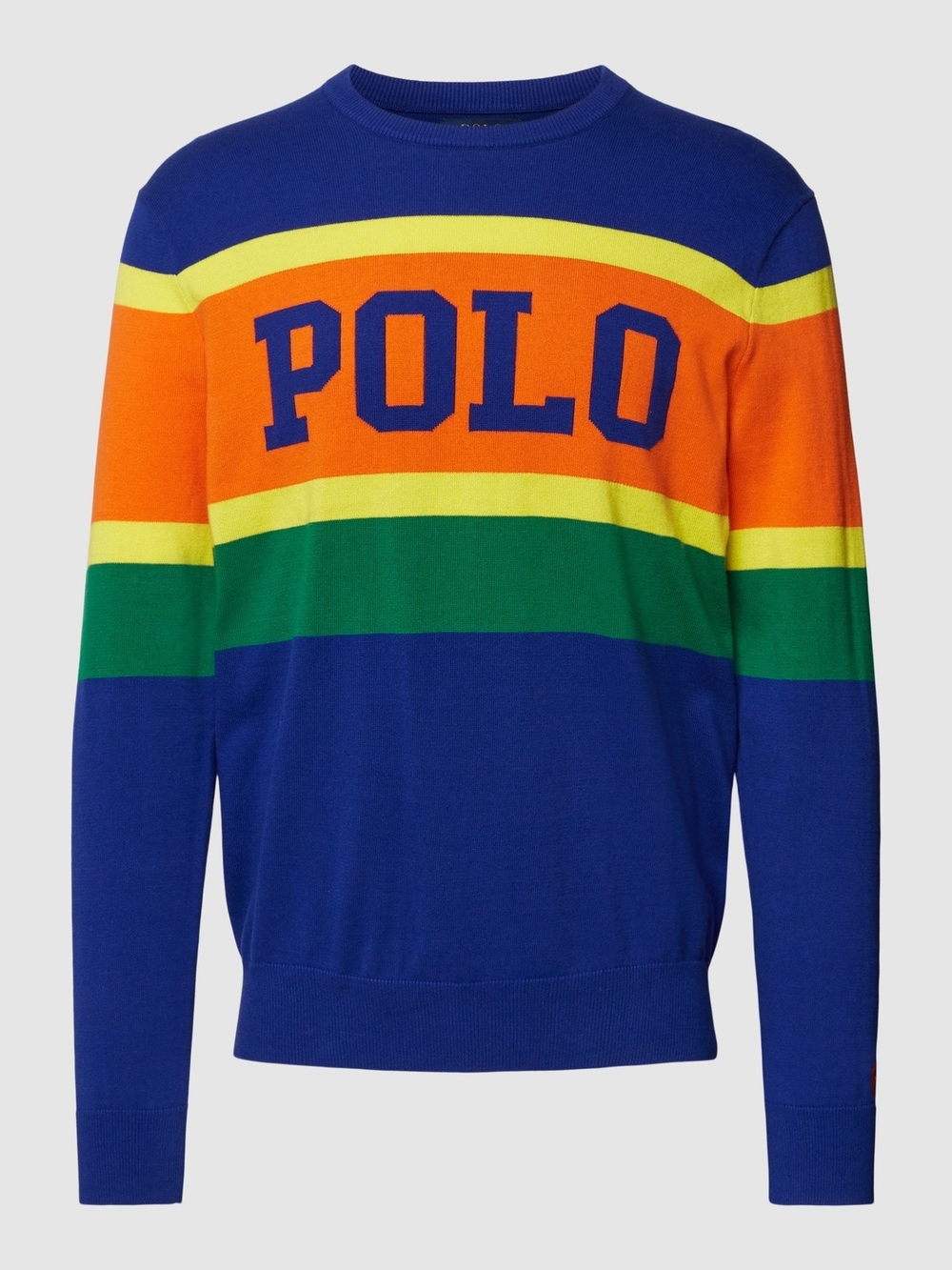 NEW Polo by Ralph Lauren Bold Stripe Crewneck Sweater Sz L